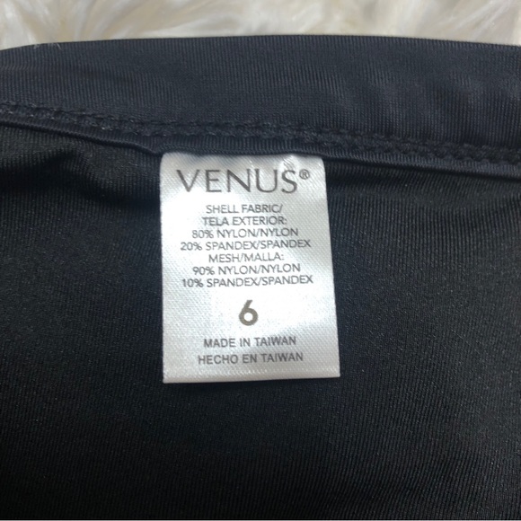 NWOT Venus Electric Blue & Black Mesh Two Piece Bikini, Sz. S or 8 Top, 6 Bottom - Picture 7 of 9